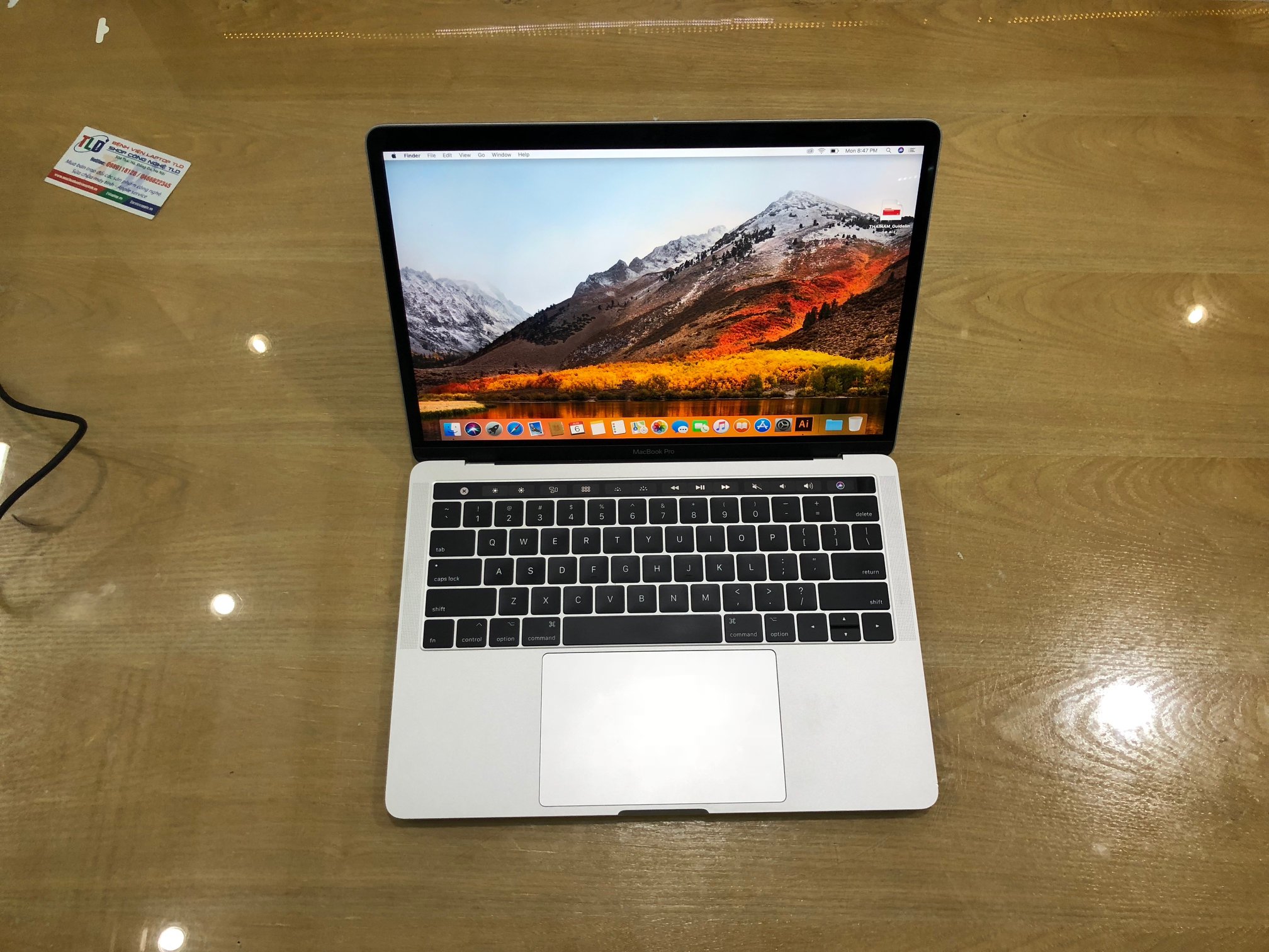 MacBook Pro 13 inch Touch Bar Silver MPXY2 Core i7 3,5Ghz, Ram 16GB